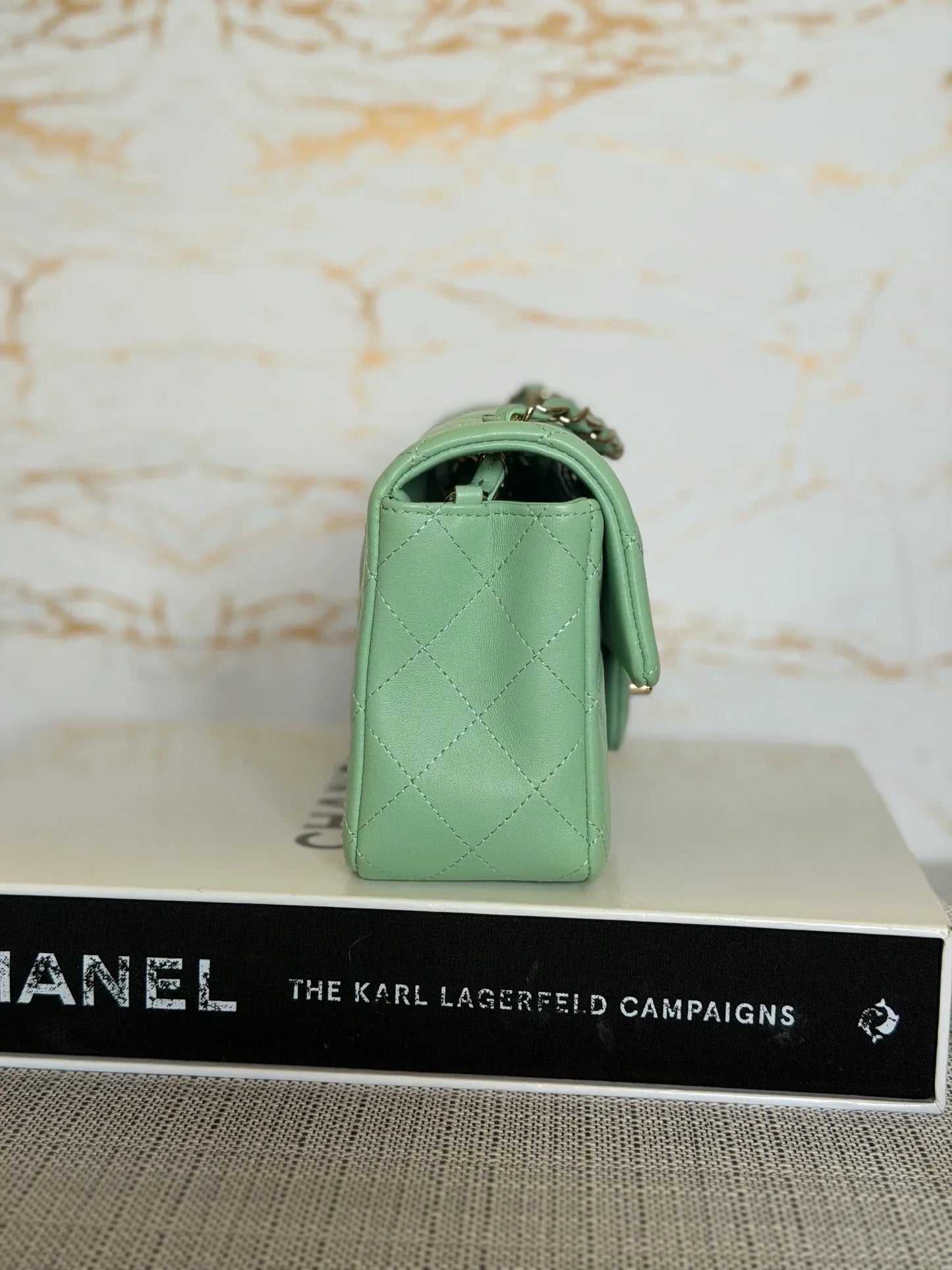 Chanel Mini Flap Bag Top Handle Lambskin