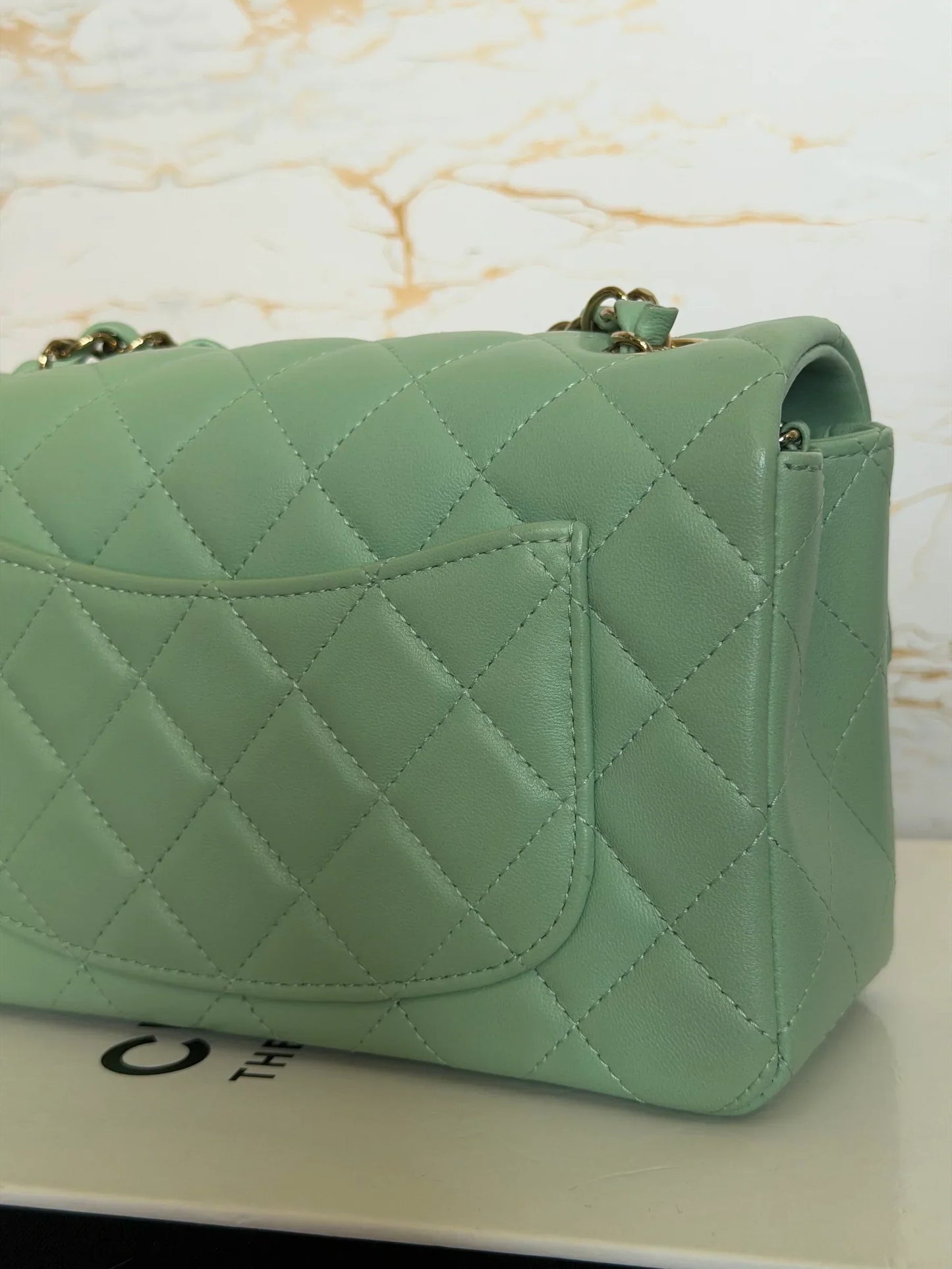 Chanel Mini Flap Bag Top Handle Lambskin