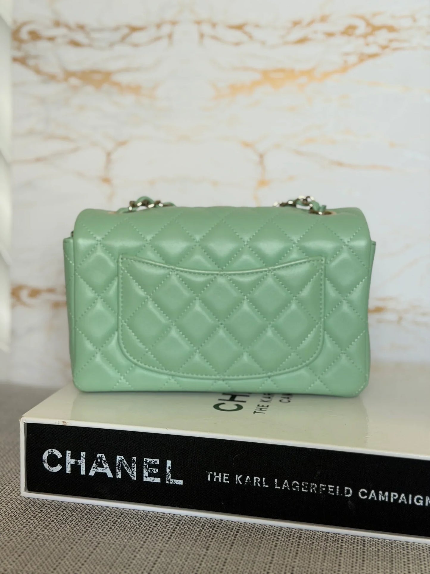 Chanel Mini Flap Bag Top Handle Lambskin
