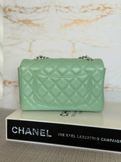 Chanel Mini Flap Bag Top Handle Lambskin