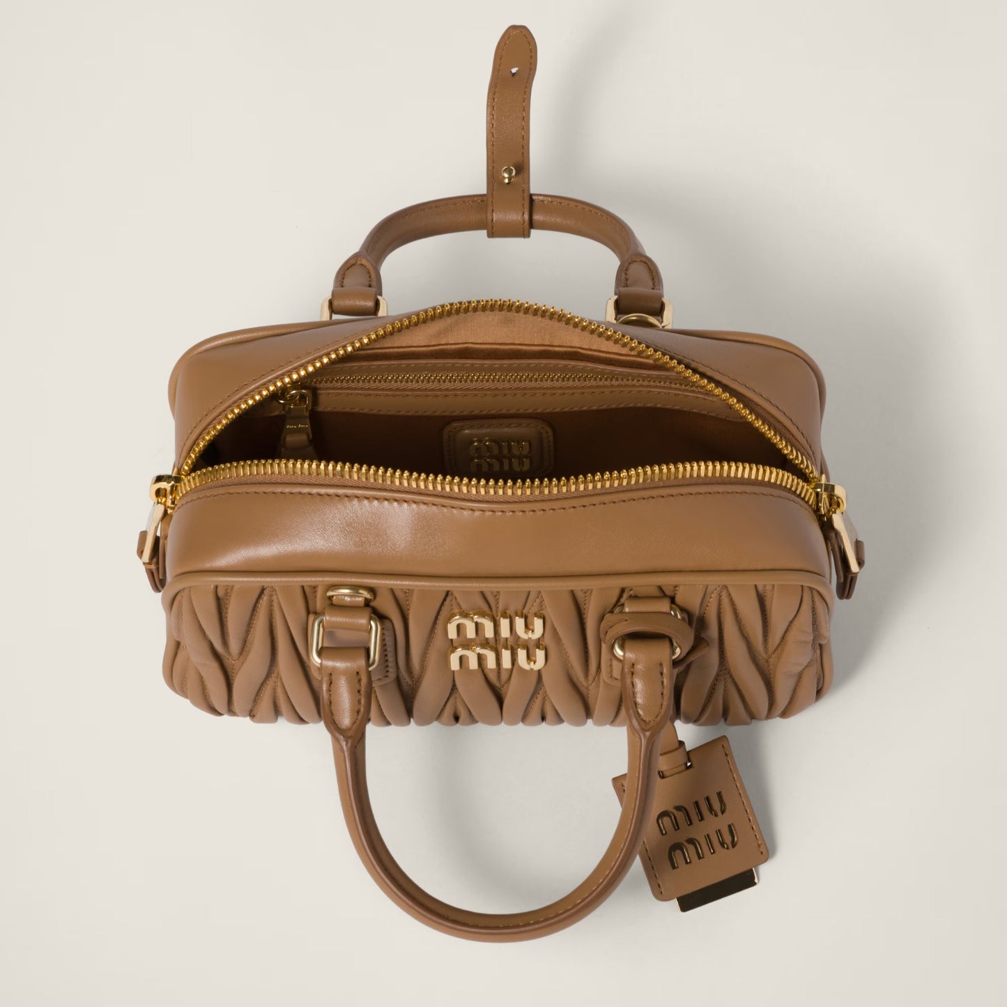 Miu Miu Arcadie Matelassé Nappa Leather Bag