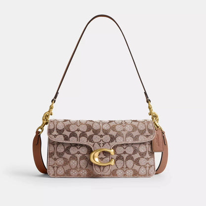 Coach Tabby Shoulder In Crystal Signature Jacquard