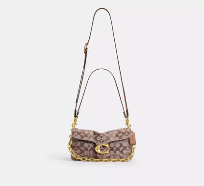 Coach Tabby Shoulder In Crystal Signature Jacquard