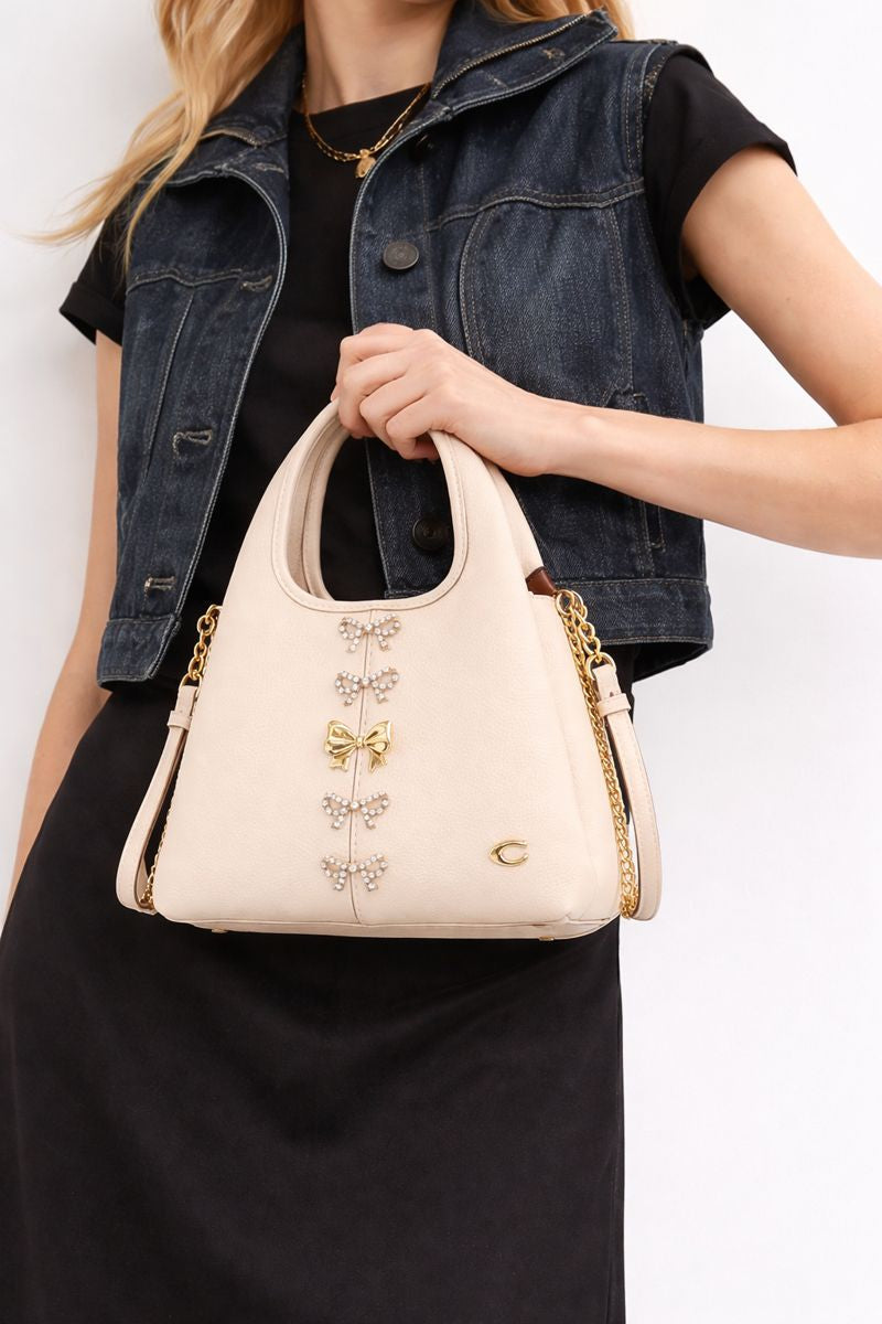 Coach Cream Lana Create Ribbon Bag