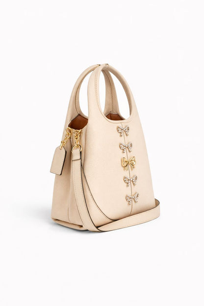 Coach Cream Lana Create Ribbon Bag